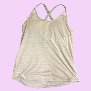 Women’s Athleta Light Purple Tank Top With Removable Bra Inserts